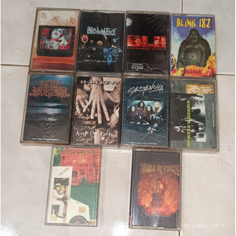 kaset pita BAD RELIGION-No Substance / BIG DUMB FACE-Duke Lion Fights The Terror / BLINK 182-Buddha 