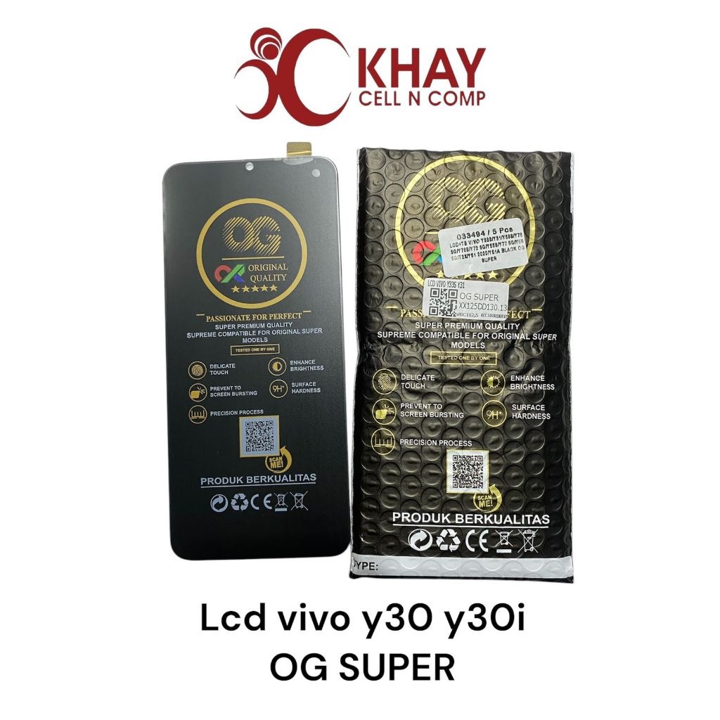 LCD VIVO Y30/Y30I OG SUPER BLACK