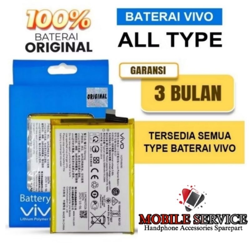 BATERAI BATRAI BATRE BATTERY VIVO Y3 Y12 Y12i Y15 2019 Y17 2019 Z1 Pro Y20 Y20S Y20i Y12S Y33S Y21 Y