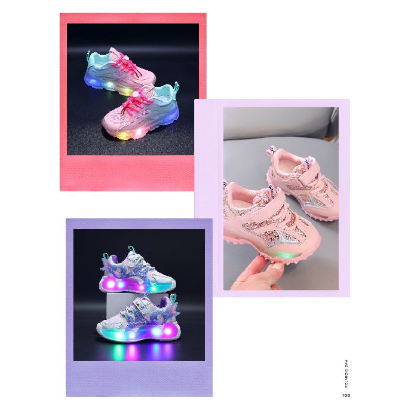Sepatu LED Anak Perempuan Murah / Sepatu Anak 1-5 Tahun/ Sepatu Anak Lucu