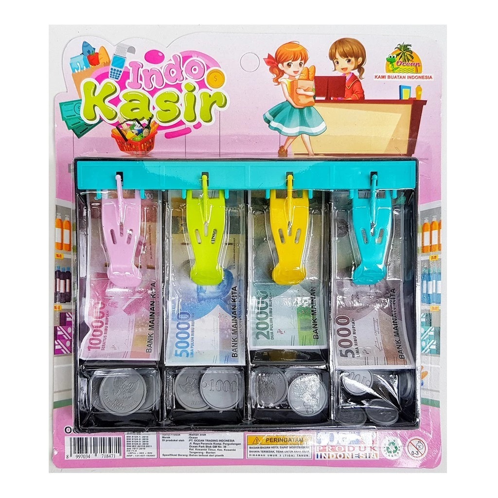 MAINAN ANAK PEREMPUAN UANG MAINAN KASIR SET