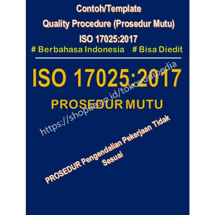 

Softcopy Contoh/Template Prosedur Pengendalian Pekerjaan Tidak Sesuai ISO 17025:2017