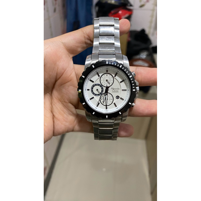 Jam Tangan Pria AC 6141MC Original Silver