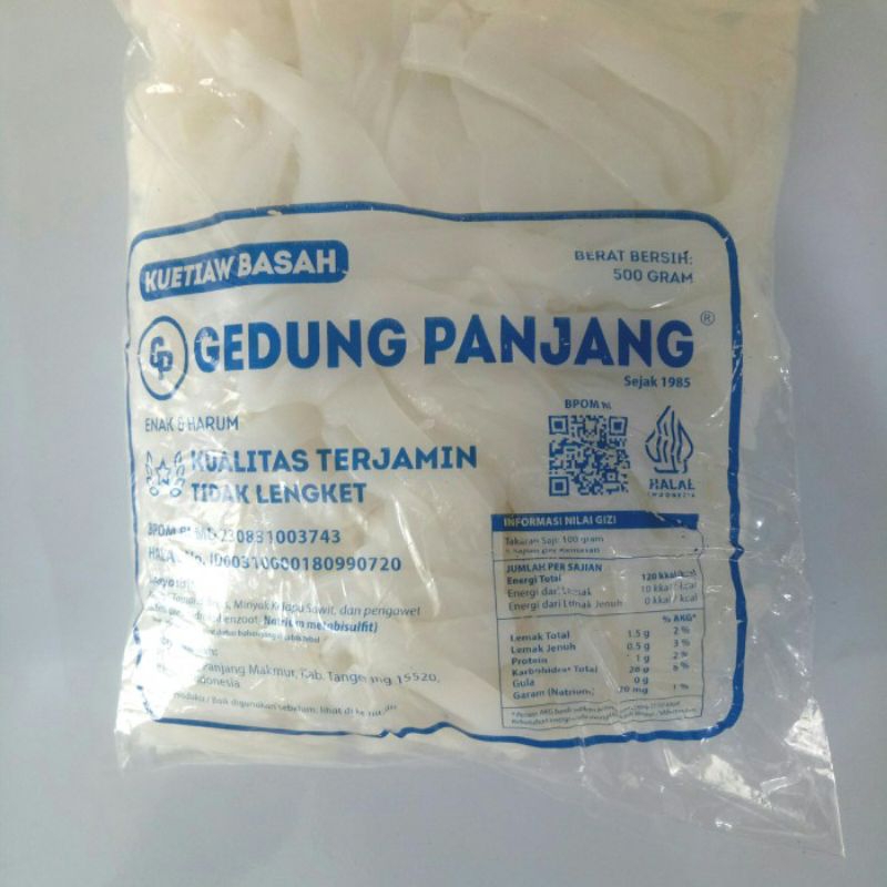 

kwetiaw basah gudung panjang 500g