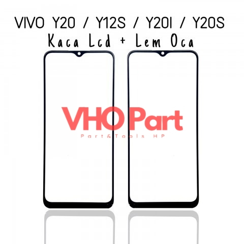 Original Kaca LCD Glass Plus Lem Oca Vivo Y20 2020 - Y20s - Y12s