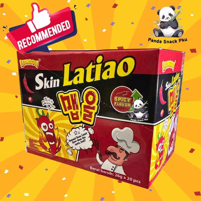 

LIANGGUI SKIN LATIAO CEMILAN VIRAL/SNACK IMPORT/HALAL 1BOX ISI 20 PCS @26 GRAM