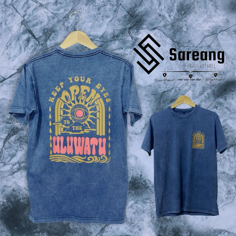 Sareang bali - Thrisrt kaos pendek keren stunwosh uluwatu  thema unisex