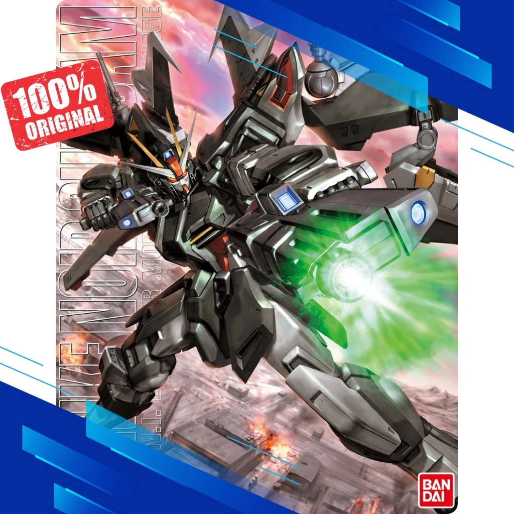 MG GAT-X105E Strike Noir Gundam ORIGINAL BANDAI