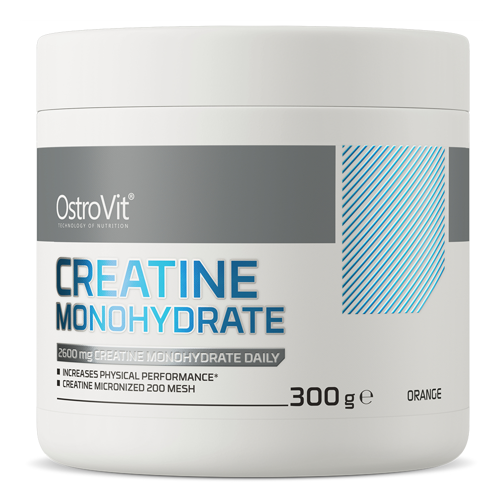 OstroVit Creatine Monohydrate 2600mg Powder 300g Bubuk Serbuk Suplemen Vitamin Otot Jantung Otak Unt