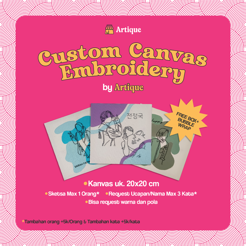 

Artique - Custom Canvas Embroidery