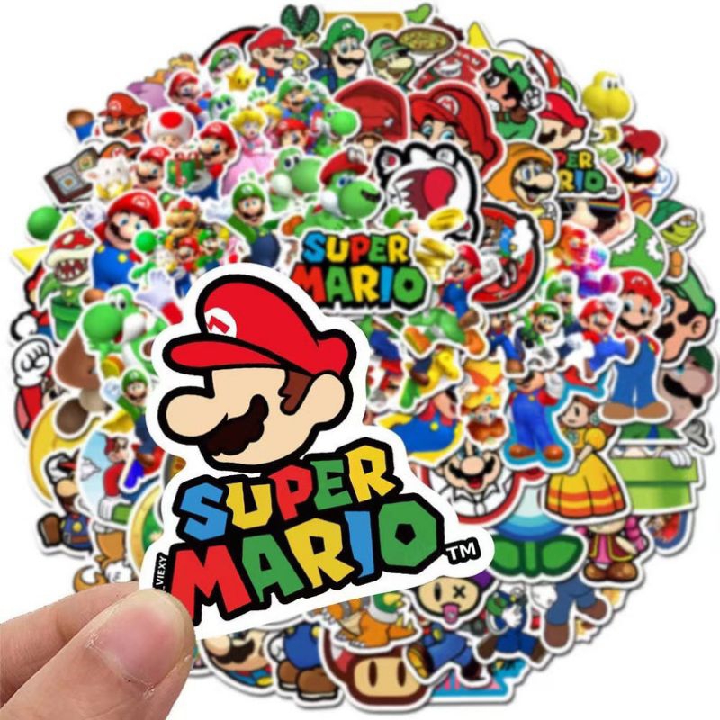 

50PCS+ STICKER MARIO BROS | STICKER GAME MARIO BROS