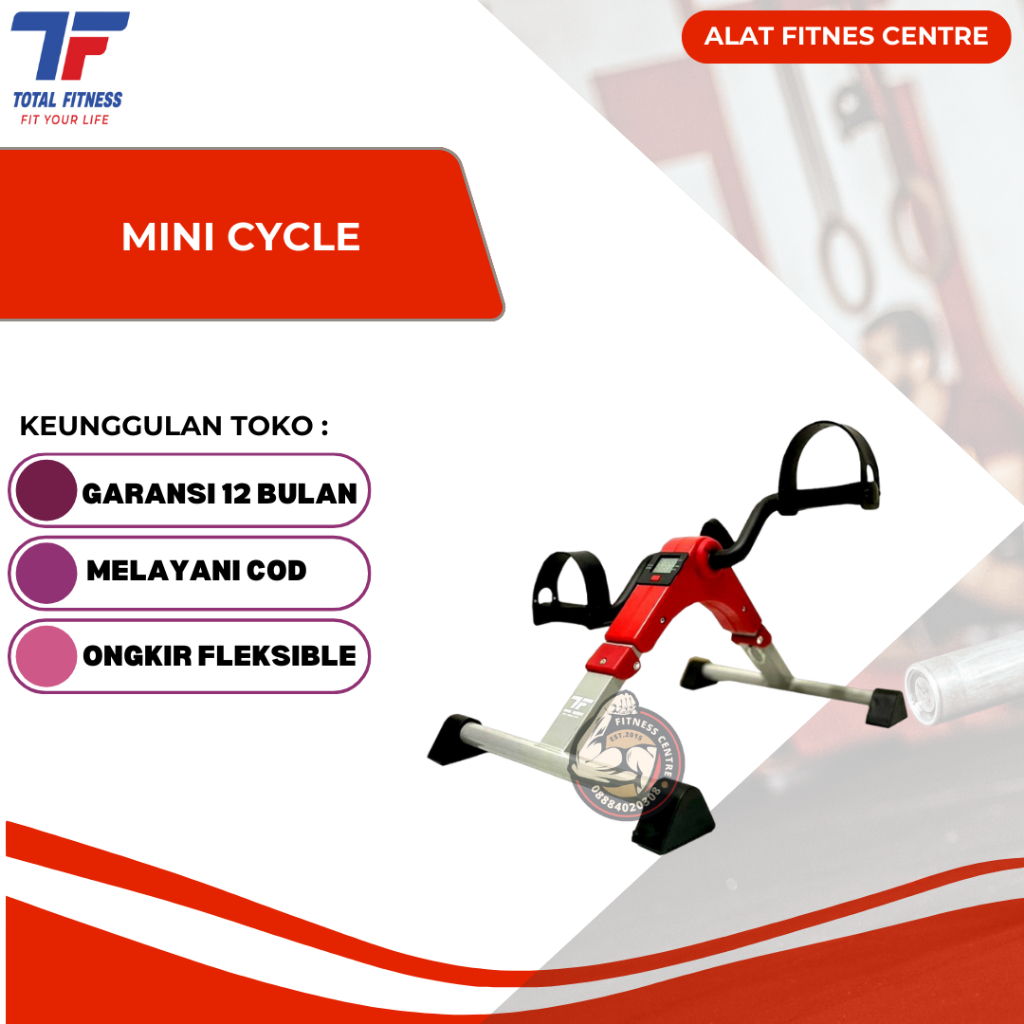 Total Fitness Mini Cycle Alat Olahraga Sepeda Terapi - Alat Fitness Sepeda Therapy