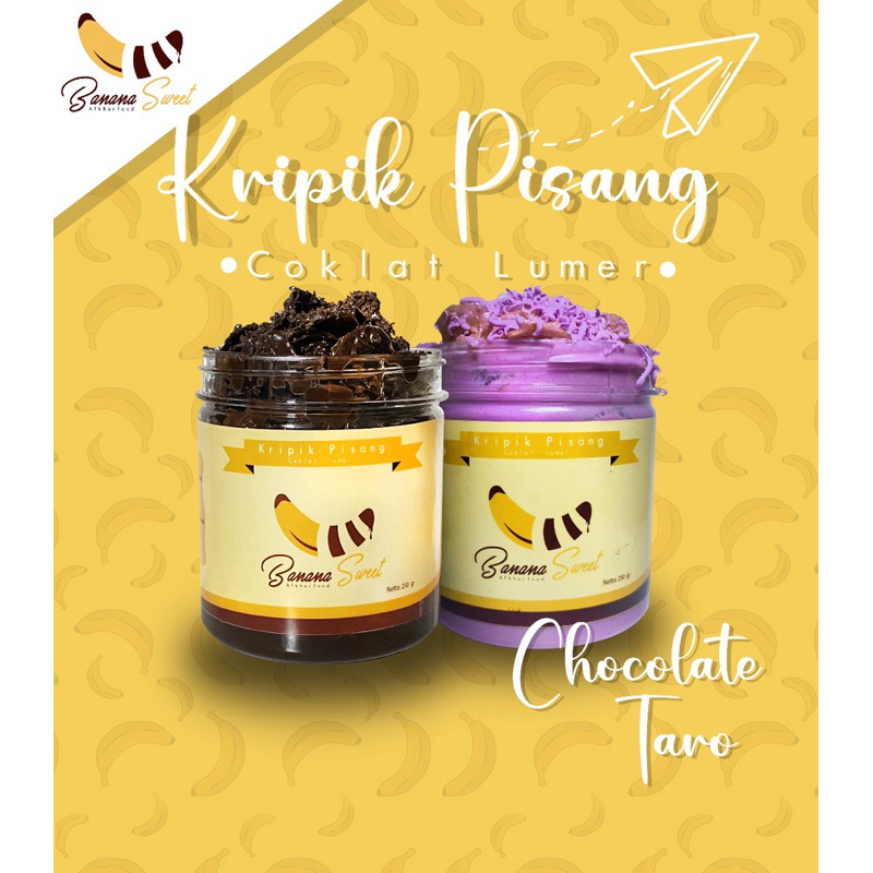 

Keripik pisang coklat lumer manis (Banana Sweet) by afkharfood COMBO HEMAT! ( COKLAT + TARO )