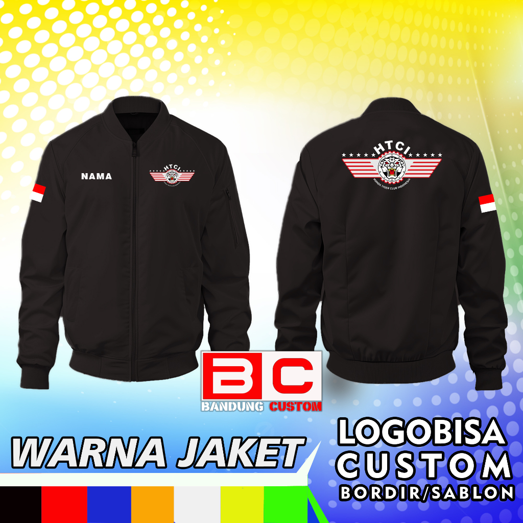 Jaket Bomber HTCI / jaket honda tiger club indonesia