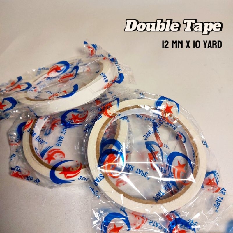 

Double Tape Kecil 12 mm x 10 yard Selotip Isolasi Solasi Bolak Balik Double Tip