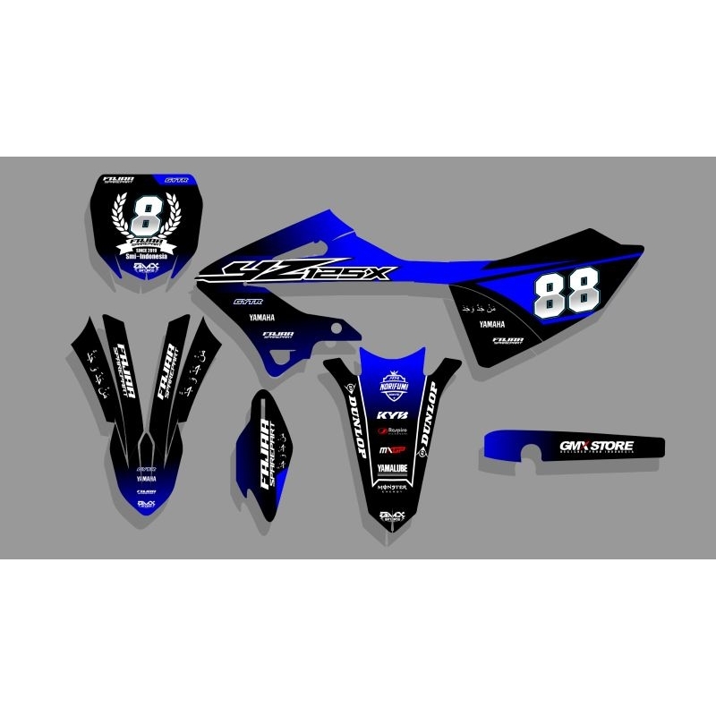 PREMIUM DECAL CUSTOME FULL BODY YZ 125X YZ 250X NEW FULL BODY FREE DESIGN -BG88