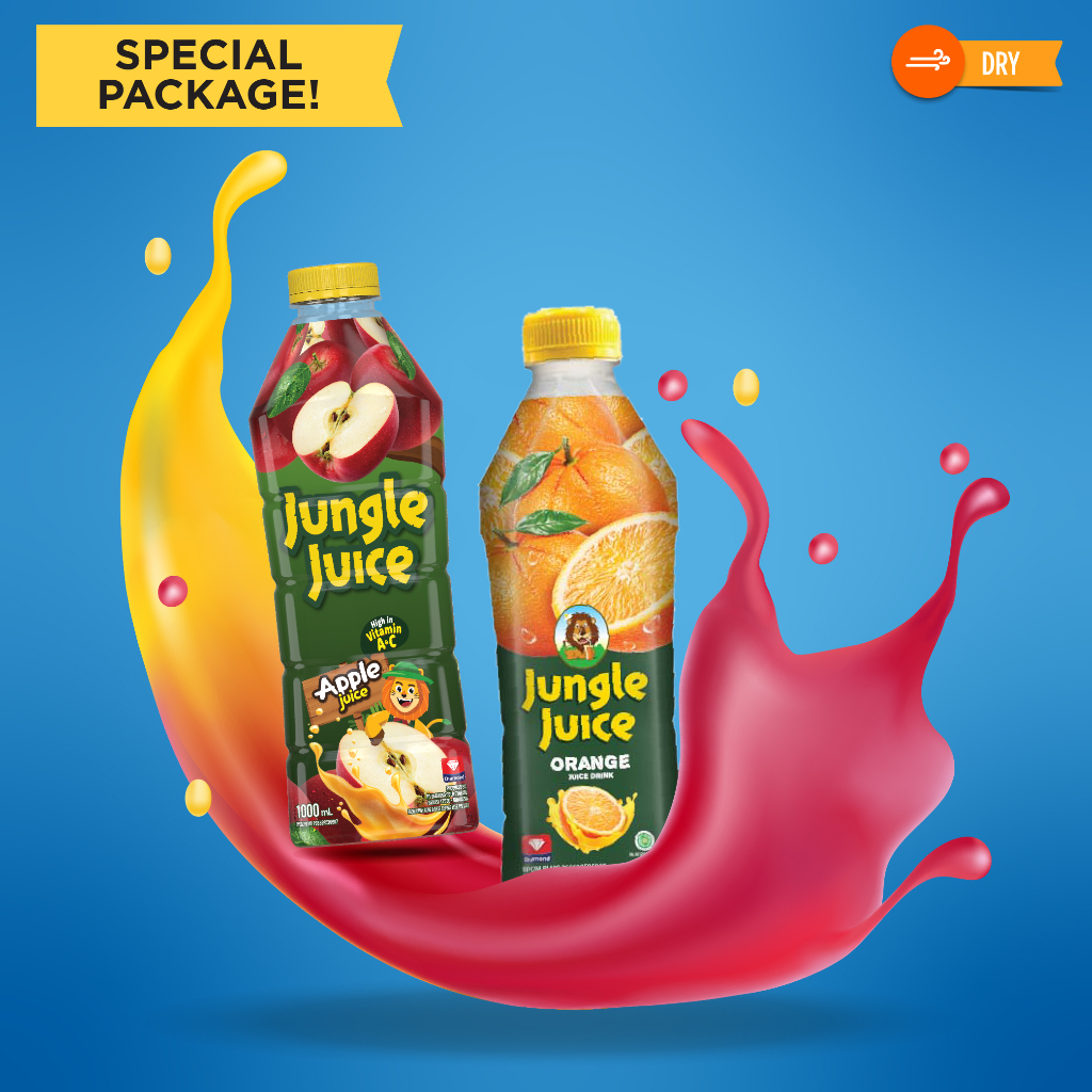 

PROMO 2 PCS JUNGLE JUICE 1 LT