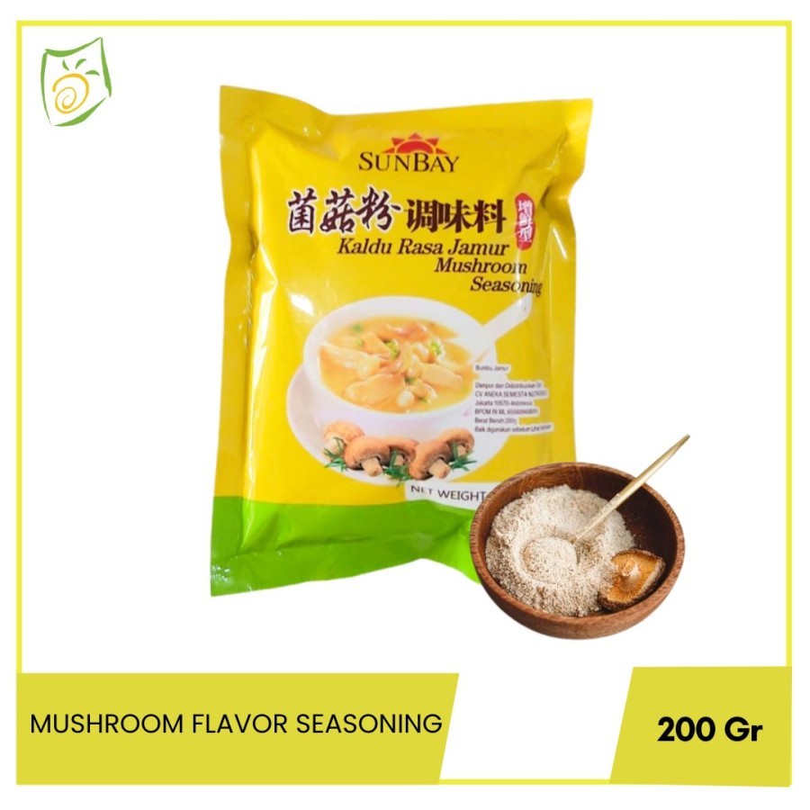 

Kaldu Jamur Sunbay 200gr - Sunbay Mushroom Flavor Seasoning 200gr