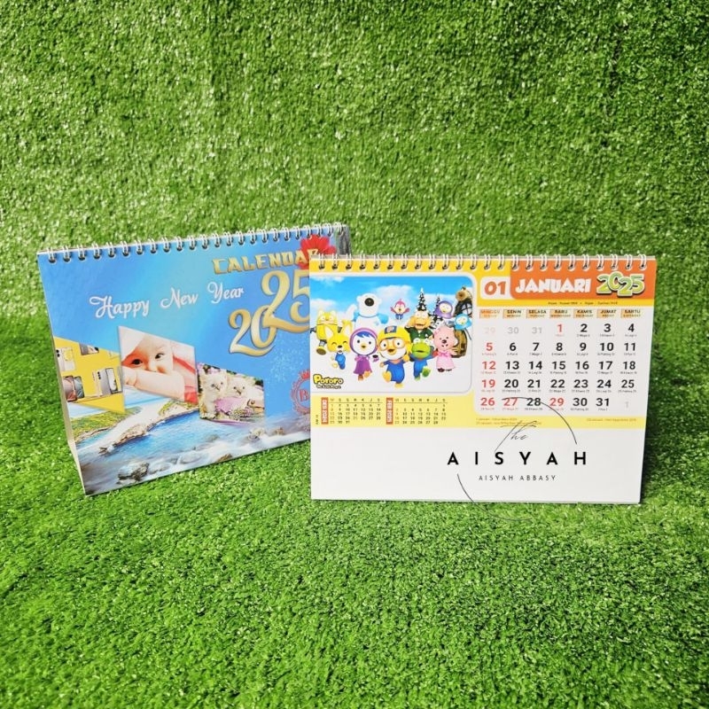 

Kalender meja standar tahun 2025 Bo km 16 kartun ukuran(terima castume cetak merek)
