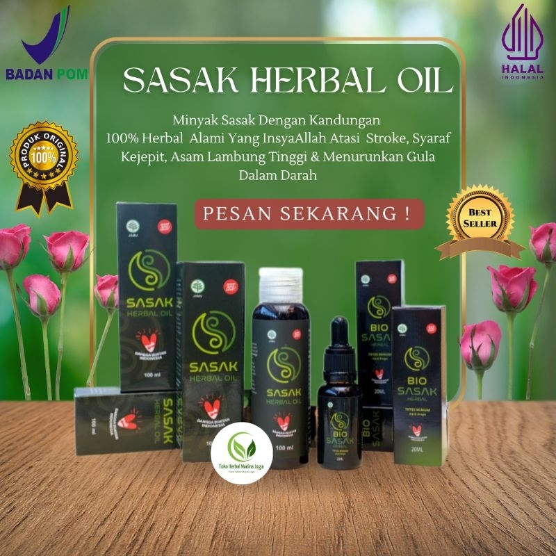 Minyak Sasak Herbal Oil 100 Ml Dan Bio Sasak 20 Ml Original Asli Bisa Kirim Instant