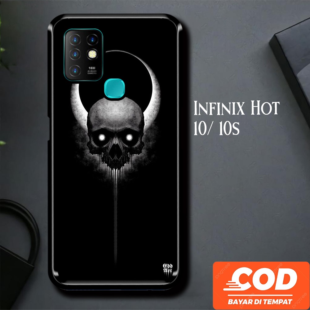 [A30] Tengkorak Custom Casing Infinix Hot 10 Case Infinix Hot 10s Aesthetic Unisex Viral Terbaru