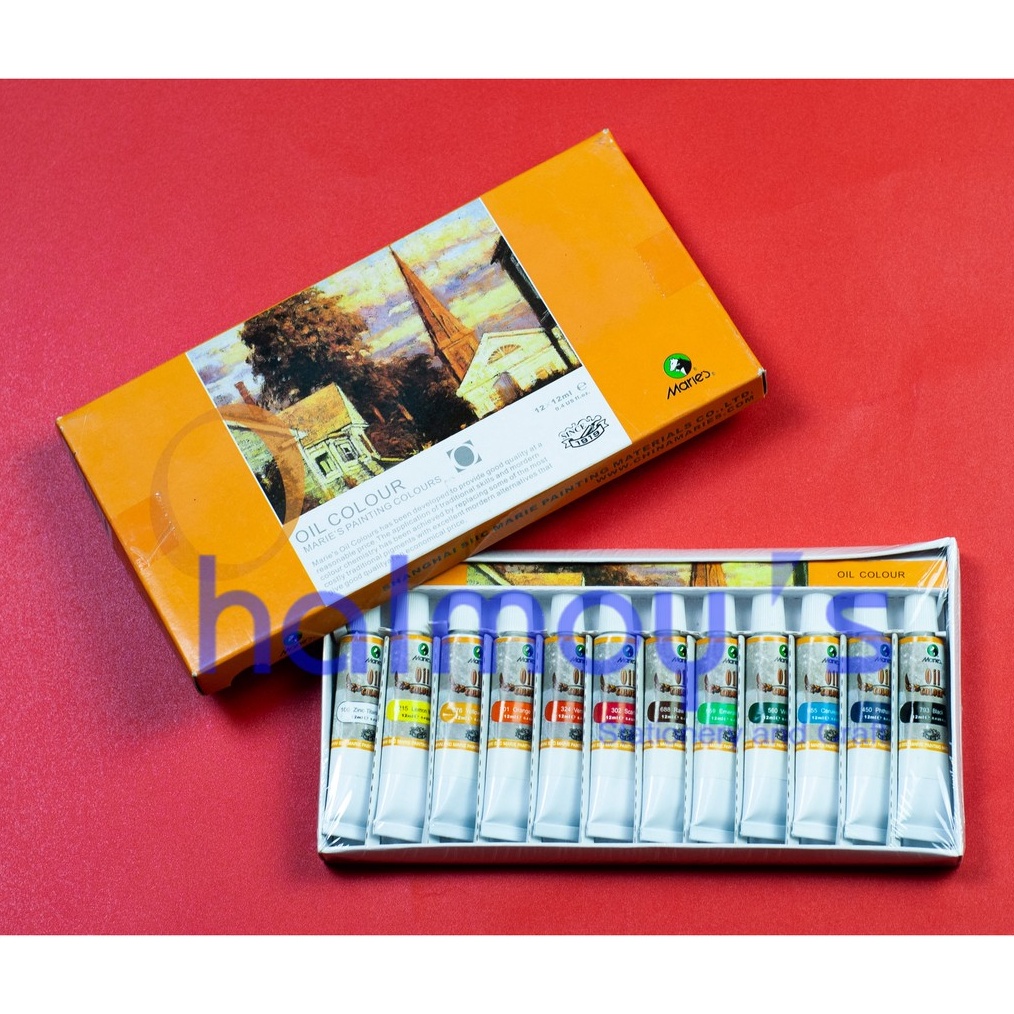 

KODE O49Y CAT MINYAK OIL COLOUR PAINTING MARIES 12 WARNA X 12 ML