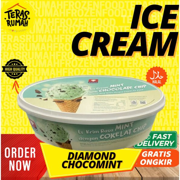 

DIAMOND ICE CREAM - CHOCOMINTS CHOCOCHIPS 700ML