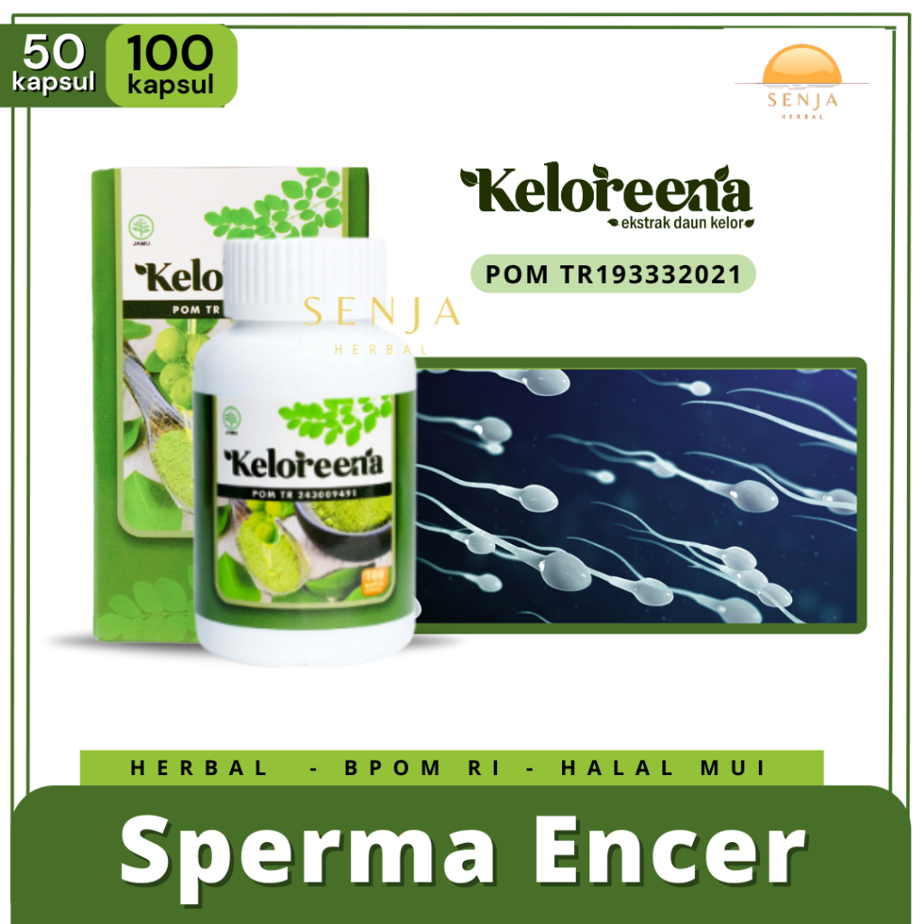Obat Penyubur Sperma Banyak dan Kental, Sperma Encer, Obat Herbal Promil Kesuburan Pria | KELOREENA