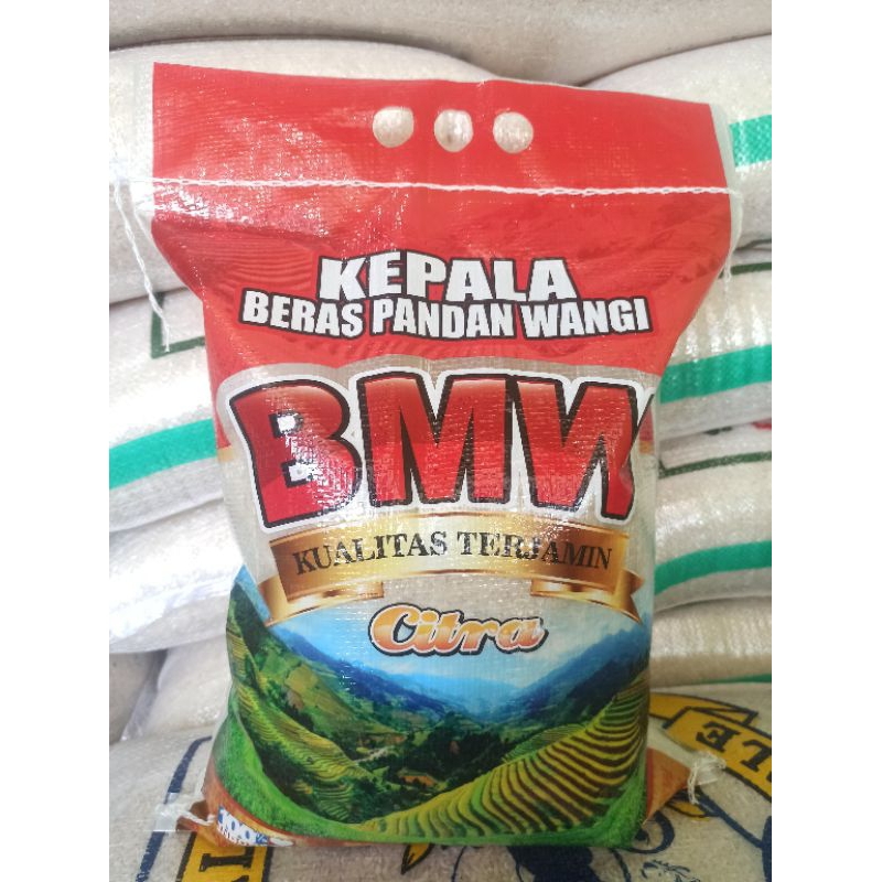 

Beras Pandan Wangi Asli Cianjur Cap BMW Kemasan 5KG