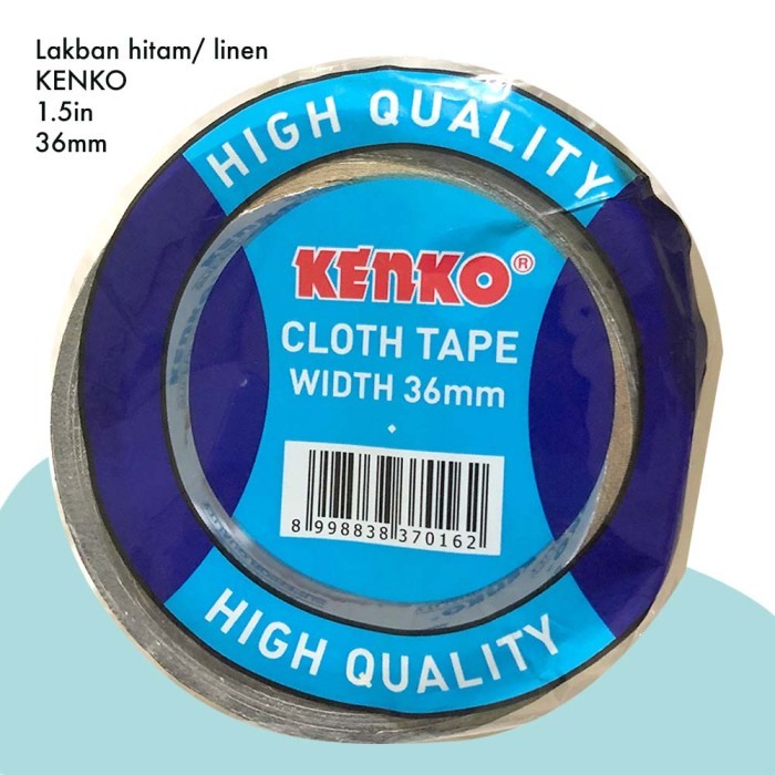 lakban jilid kenko / lakban hitam kenko / cloth tape kenko original