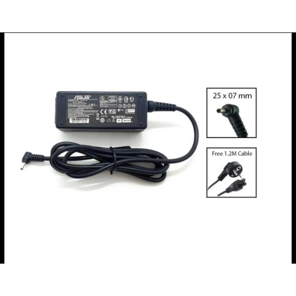 Adaptor KW Asus Mini 19V 2.1A 25x07mm/Charger Laptop/Charger asus mini