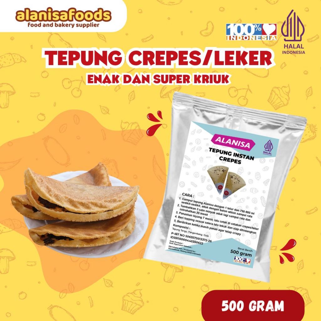 

TEPUNG PREMIX CREPES SUPER KRIUK 500GRAM