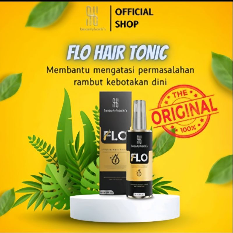 Flo Hair Tonic Penumbuh Rambut Kebotakan - Penumbuh Rambut Cepat | Hazel Hair Tonic Tumbuh Alami