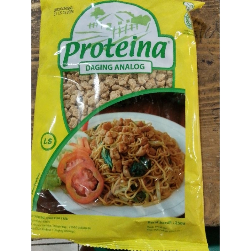 PROTEINA LS protein nabati pengganti daging  vegetarian( minimal beli 5 bungkus)