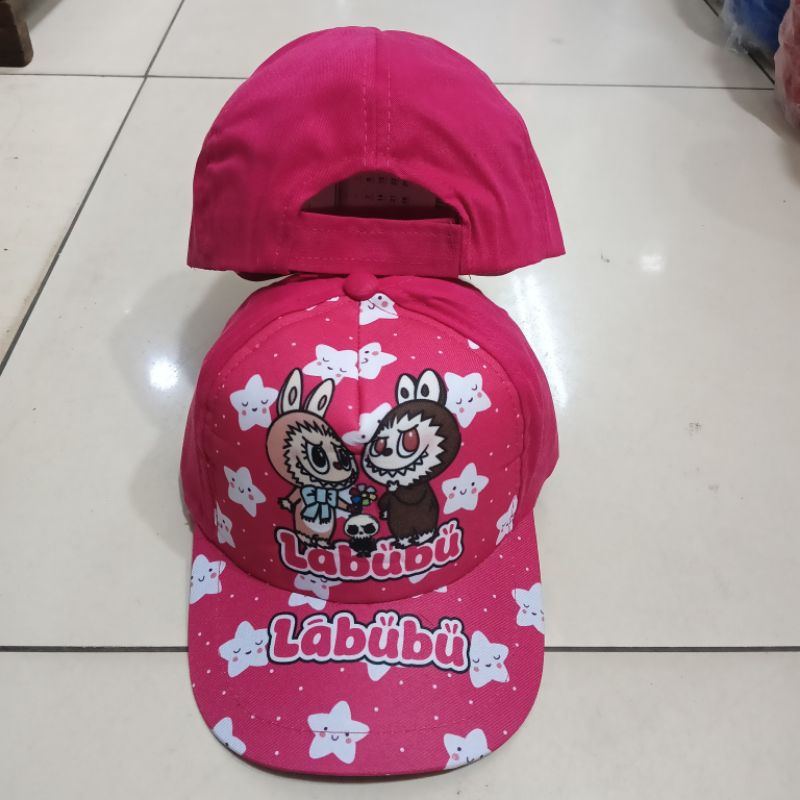 Topi Labubu trend kekinian anak/topi baseball anak trend/Topi Labubu/baseball Labubu/topi print labu