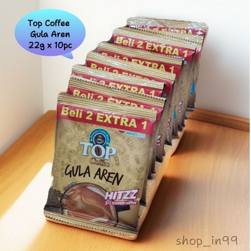 

Top Coffee Gula Aren beli 2 extra 1 22g x 15pc