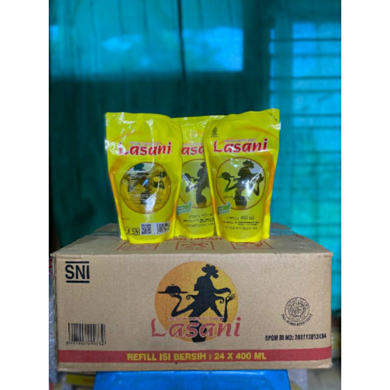 

minyak goreng lasani 400ml kemasan refill 1karton @24pcs