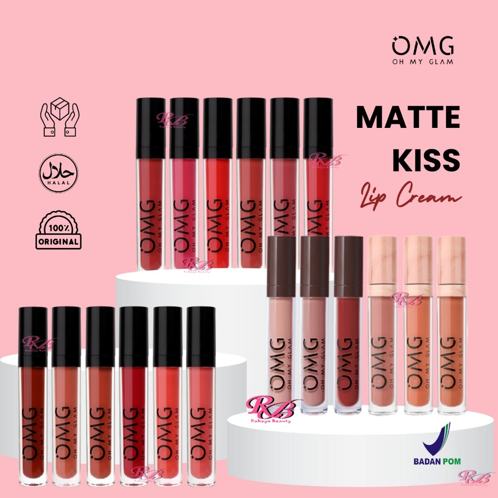 Lip Cream Oh My Glam Matte Lipstik OMG Original