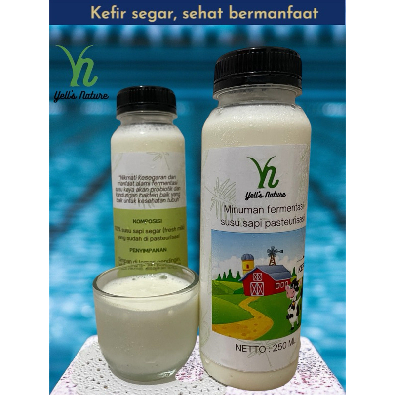 

kefir susu sapi (fresh milk pasteurisasi) 250ml