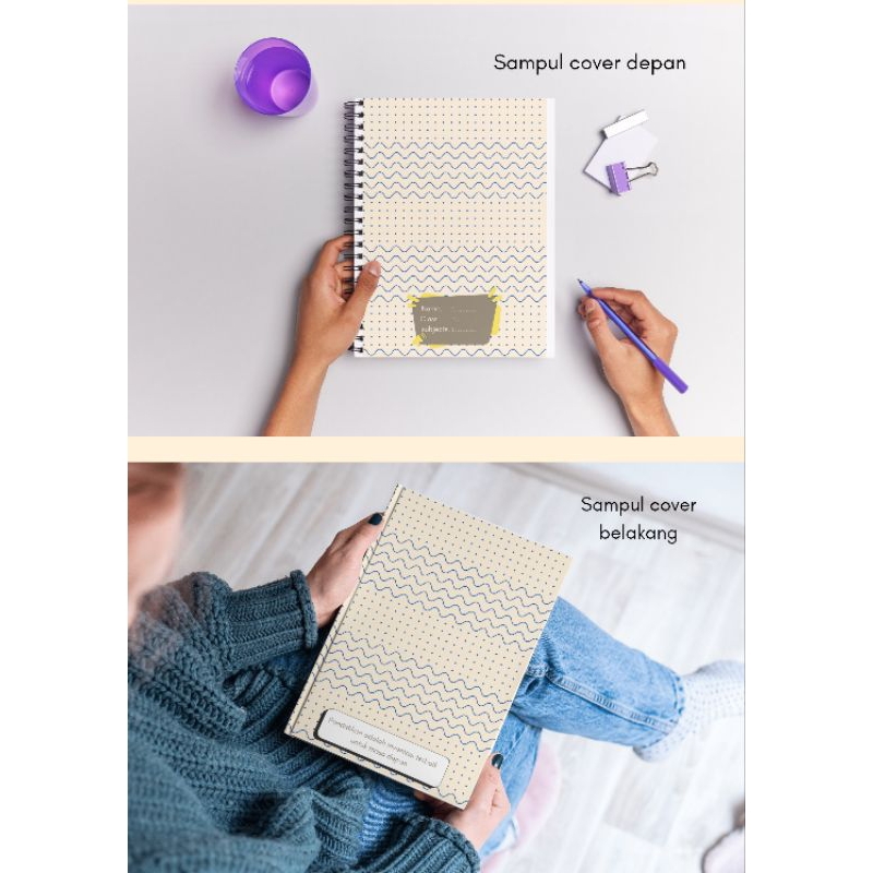 

SAMPUL buku tulis aesthetic elegant//kualitas premium//BISA COSTUM