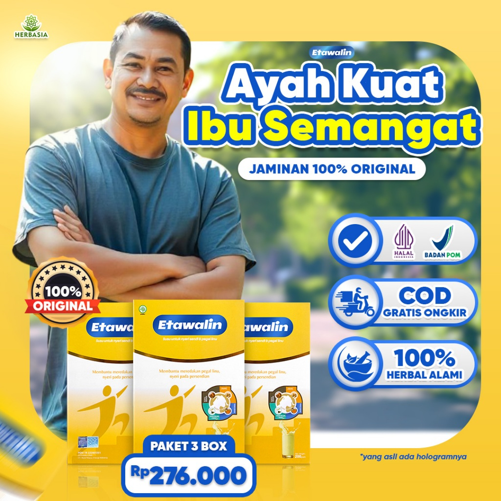 

Etawalin Original 3 Box Susu Etawa Efektif Atasi Asam Urat Tulang & Sendi 100% Original