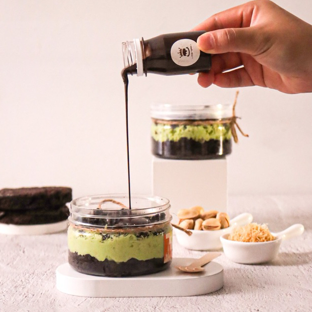 Dubai Chocolate Kunafa Pistachio Cake Dessert Jar by Miss Ogura