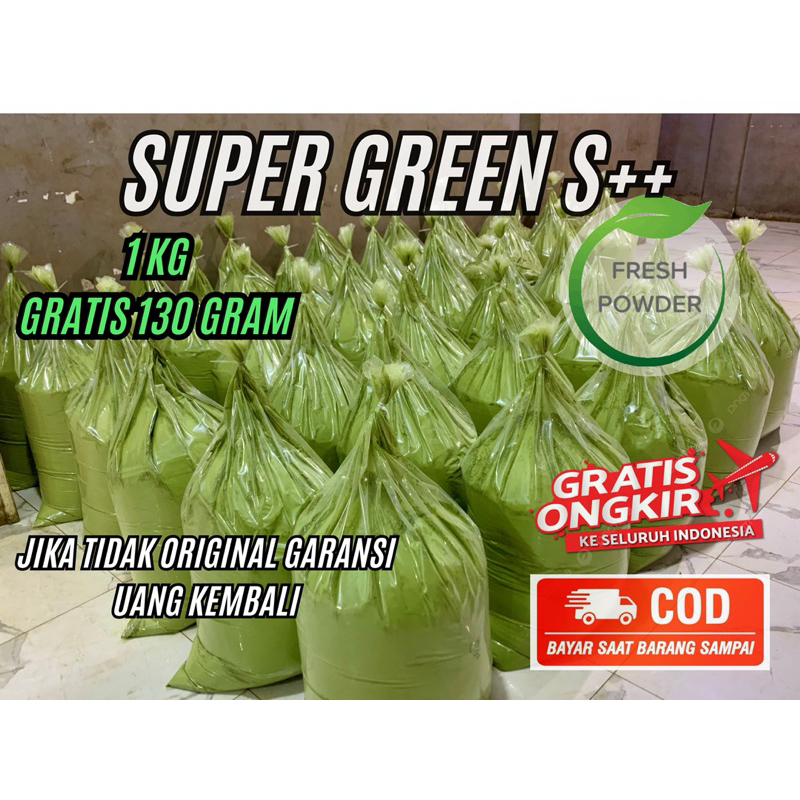 

Fresh Powder Bubuk daun hijau purli dengan gilingan nano super haluss S++