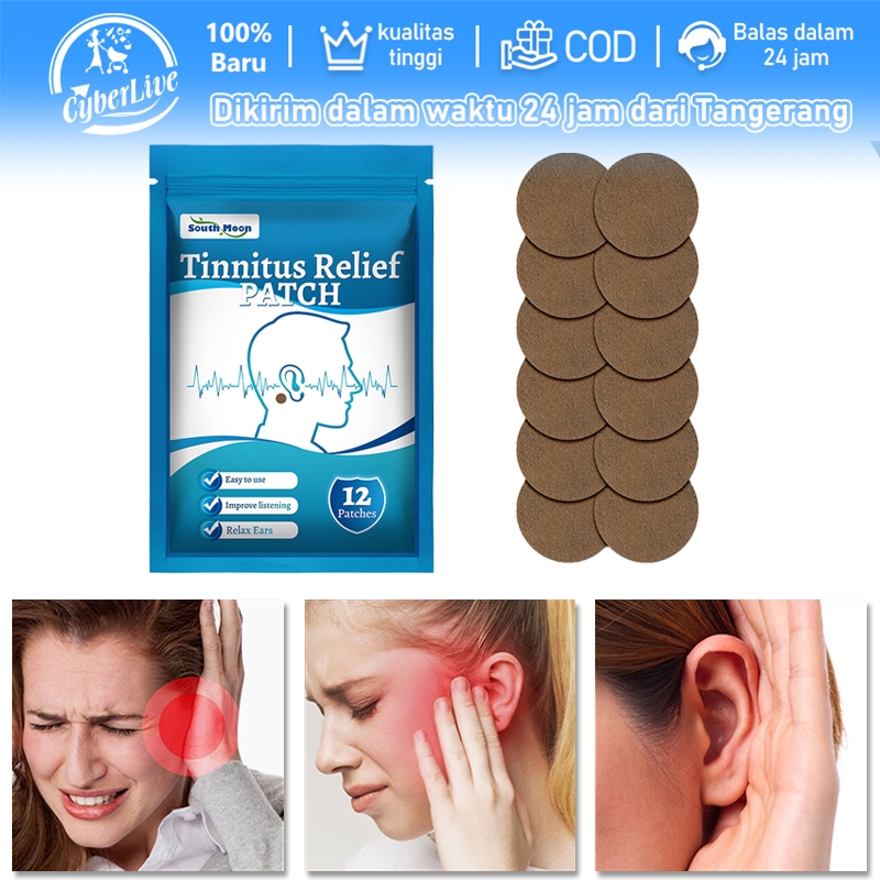Tinnitus Patch 12pcs Koyo Telinga Berdengung Tinnitus Relief Untuk Obat Sakit Telinga