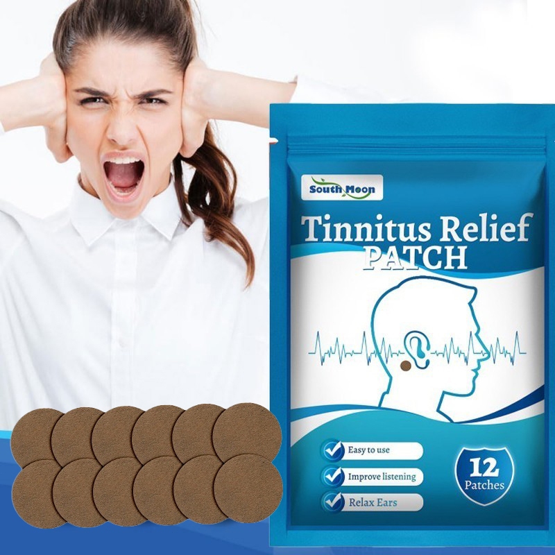 12pcs Obat Tinnitus Patch Koyo Telinga Berdengung Tinnitus Relief Patch
