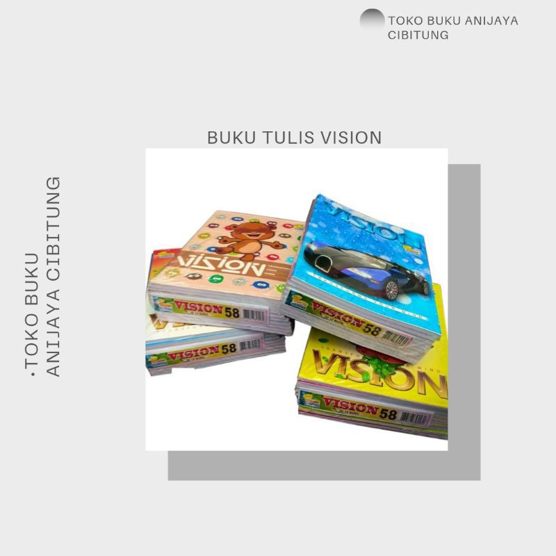 

BUKU TULIS VISION 58 LEMBAR / BUKU TULIS BERKUALITAS