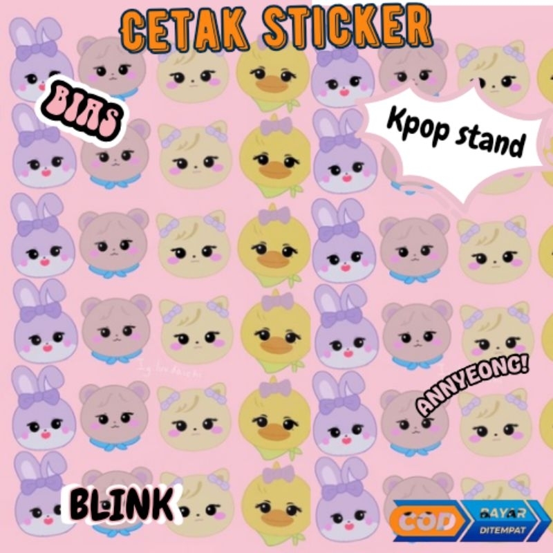 

STICKER LUCU/STICKER MURAH/STICKER KPOP/STICKER FOTO SENDIRI