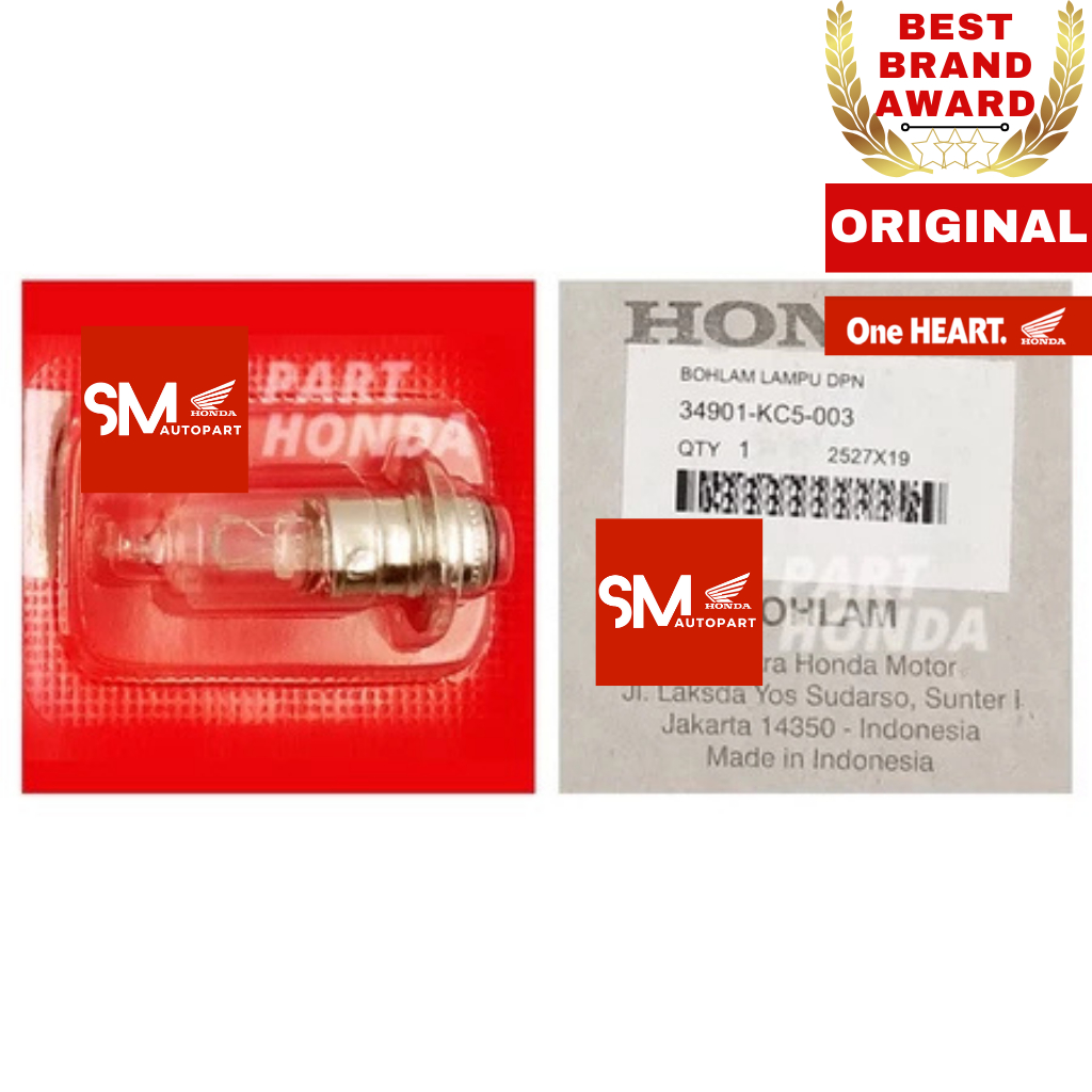 34901-KC5-003 Bohlam Lampu Depan Tiger 2000 Revo Megapro Lama Primus Monoshock CB 150 Verza