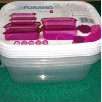 Calista-Lunch Box Furano Set 6/Tepak Makan Furano Set 6 Calista