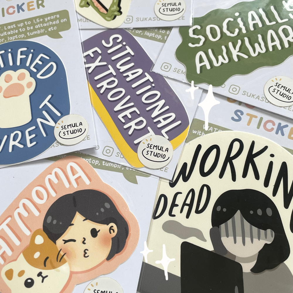 

SEMULA STUDIO Big Sticker Die Cut / Stiker Satuan